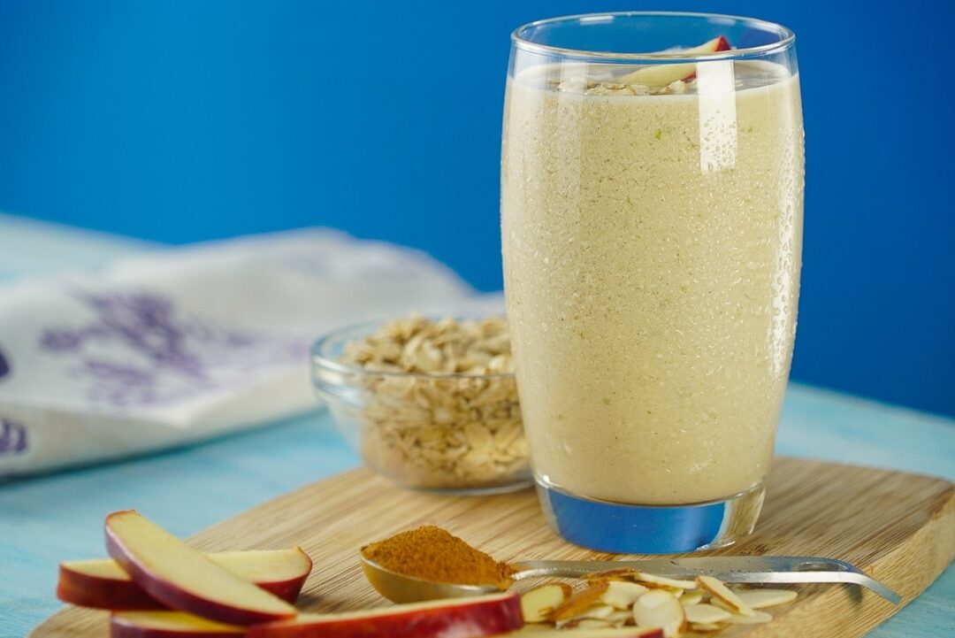 licuado de avena con manzana